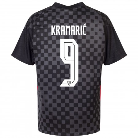 Billiga Fotbollströjor Kroatien Andrej Kramaric 9 Borta tröja EM 2020 Kortärmad